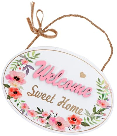 Cabilock Letrero de Madera Colgante para Puerta Adorno Navideño Texto Feliz Navidad para Fiestas en Casa