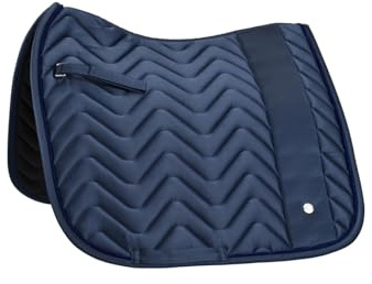 Equiva Dressurschabracke Alteris, atmungsaktive Schabracke mit Coolmax-Material, Stoßdämpfung, Polyfill und sicherem Sattelhalt
