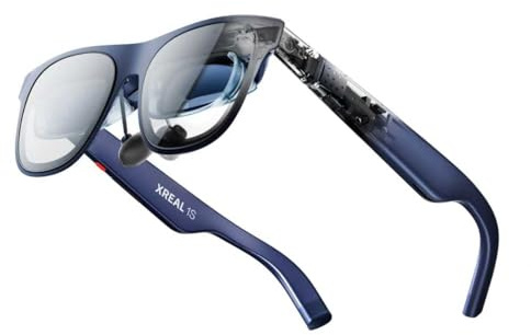 XREAL 1S AR/XR Glasses, 500 Virtual Screen Smart Glasses with 52° FOV, Native 3DoF, REAL 3D, Powered by X1 Chip, Supports All USB-C DP Devices Including iPhone 17/16 and Handhelds, like ROG/SteamDeck