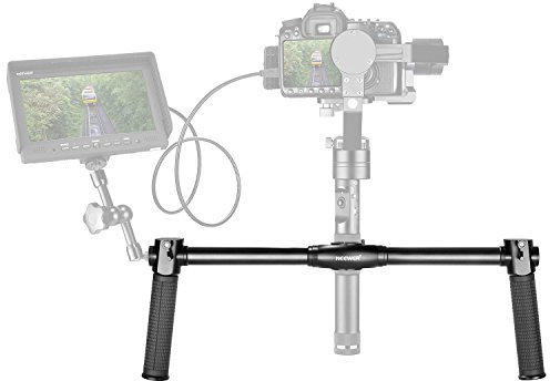 zhi yun | Abrazadera de Doble Agarre, Estabilizador con Suspensión Cardan para Zhiyun Crane | 3m, Negro