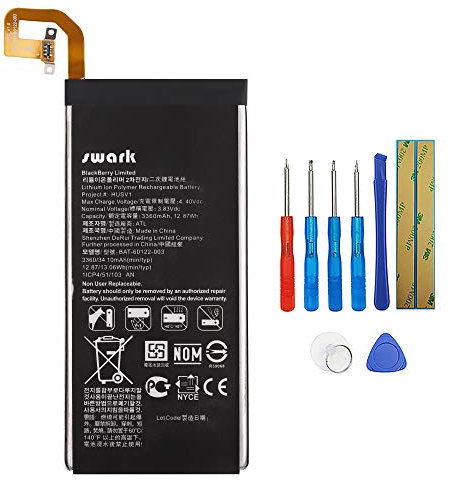 Swark Replacement Akku für BlackBerry Priv STV-100 BAT-60122-003 3300mAh 3.85V