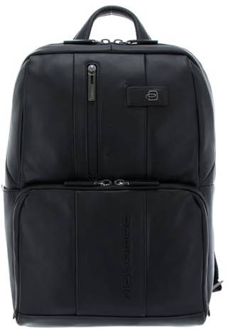 Piquadro – 15,6-Laptop-Rucksack aus Leder, Urban Line – Schwarz – Herren