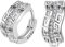 Carry stone Premium-Qualität Lady 925 Sterling Silber Kristall Strass Ohrstecker Ohrringe