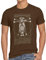 style3 Vitruvianische Kuh Herren T-Shirt rind Bauernhof Vinci Mensch, Größe:XXL, Farbe:Braun