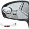 Ampper Oval Toter-Winkel-Spiegel, HD-Glas rahmenlos Stick auf Adjustabe konvexen Weitwinkel Rückansicht Toter-Winkel-Autospiegel für Auto Toter-Winkel, Packung mit 2