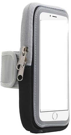 Sportarmband kompatibel für Apple iPhone SE / 5 / 5C / 5S / 4 / 4S Armband Handy Halter Case für Training, Laufen, Joggen und Fitness - Dealbude24 Armtasche Klein Schwarz
