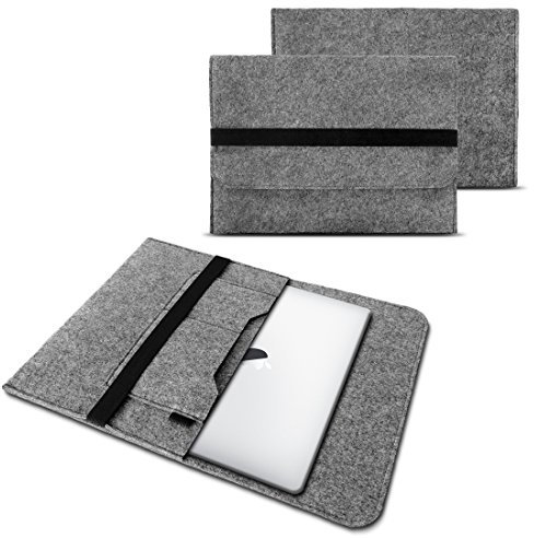 NAUC Laptop Tasche Sleeve Hülle Schutztasche Filz Cover für Tablets und Notebooks Farbauswahl kompatibel mit Samsung Apple Asus Medion Lenovo Bitte GRÖSSE IM Text BEACHTEN