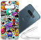 vingarshern Silikonhülle LG G8S ThinQ Schutzhülle Bumper Case,Dünne Flex Weich Fallschutz Stoßfest Handyhülle LG G8S ThinQ Hülle Silikon Schutz Cover Mit Musterdruck(Graffiti Art)