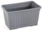 Tamersgifts 2x 30cm Flower Window Box Plastic Vegetable Planters for for Windowsill, Patio, Garden, Home Décor, Porch (Anthracite)