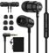 UliX Rider Auriculares In Ear con Cable y Microfono, Garantía de 5 años, Cable Reforzado, Graves, 48 Ω, Cascos para iPhone, iPad, Samsung, Mi, Xiaomi, Huawei, Gaming, Deportivos, Ordenador, Portátil