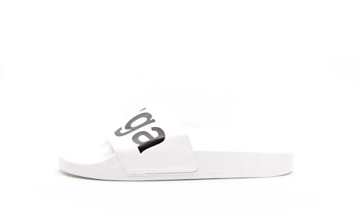 Superga 8032751647045, Unisex-Sneaker für Erwachsene, White-Black, 45 EU, Weiß Schwarz, 45 EU