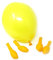 Twist4 Luftballons - Made in EU - Premiumqualität - 100% Naturlatex - Dekorationen für Geburtstage, Babyparties, Hochzeiten und Taufen (gelb, 25 Stück)