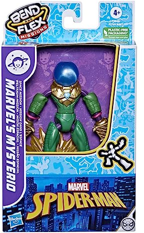 Hasbro Spiderman-Figur Bend and Flex Missions, 3 Mod. sdos, Mehrfarbig (F3846)