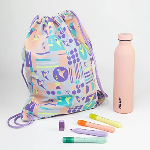 MILAN® Botella isotérmica + bolsa de tiras + evidenciadores pastel