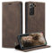 caseme Handyhülle für Samsung Galaxy S21 5G Hülle Premium Leder Klappbar Flip Case Magnet Kartenfach Standfunktion Tasche Schutzhülle für Samsung Galaxy S21 5G (6.2 Zoll) - Kaffee
