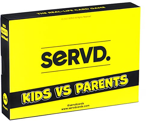 SERVD - Kids Vs Parents - Das Real-Life Familien-Kartenspiel (Englische Ausgabe)