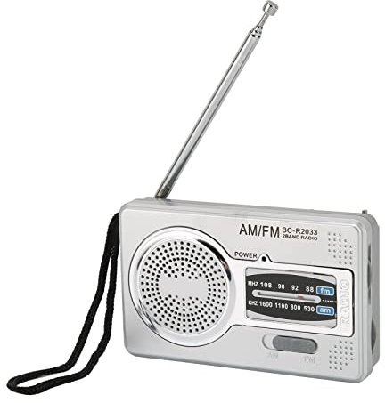 Elprico Portable Radio Receiver,AM FM Chip Transistor Radio,Pocket Mini Radio with Loudspeaker Headphone Jack