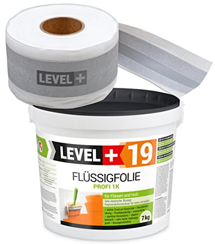 Dichtset Flüssigfolie 7Kg Auf Holz Fliesen OSB, 5m Dichtband, Abdichtungsset Innen Außen Dusche Bad Küche SET546