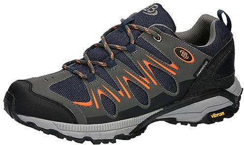 Brütting Unisex Expedition Traillaufschuh, Marine/Grau/Orange, 45 EU