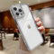 Teageo for iPhone 12 Pro Max Case Clear Cute Women Girls Glitter Pattern Plating Phone Case Silicone Full Camera Protection Shockproof Bumper Back Cover for iPhone 12 Pro Max, Silver