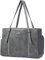 Lasaviin Fashion Dog Purse Pet Carrier Leather Bag for Small Dogs Cats Puppy Portable Tote Bag Airline Approved Soft-Sided Carriers (Grey)