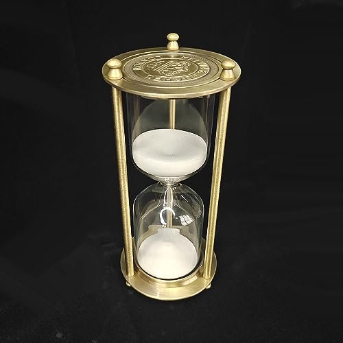 Sablier, Peut régler l'heure Librement, Bureau et décoration de Bureau, Belle et Pratique minuterie de Sable décoratif (Peut contenir du Sable de Plage ou Utiliser Le Sable de Verre Blanc Offert)