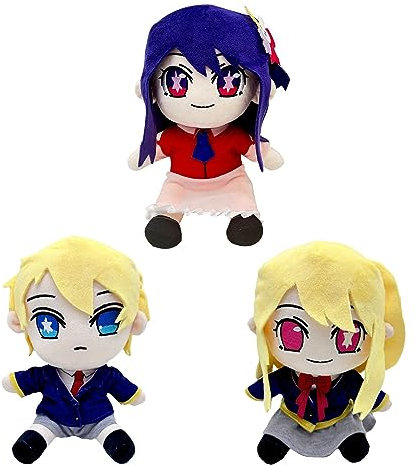 MayDee Oshi No K 3 Plüschtiere Anime Figur Hoshino Plüsch Puppe 20cm, My Star Plusch Spielzeug Soft Toys Für Kinder Teens Geschenke
