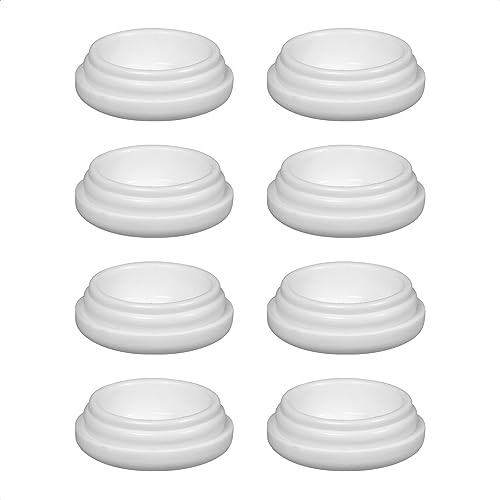 Wagner QuickClick® Kunststoffgleiter Möbelgleiter Stuhlgleiter - 8er-Set Ersatzgleiter austauschbar ersetzbar - Kunststoff Extreme - Durchmesser Ø 20 mm - für Basis Ø 20 mm -Made in DE - 15834200