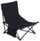 VGEBY Angelstuhl, Multifunktionale, Bequeme Unterstützung, Leichter, Tragbarer, Zusammenklappbarer Strandstuhl für Camping-Angeln (Black)