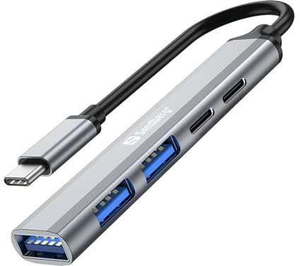 Sandberg USB-C to 3xUSB-A+2xUSB-C Saver, 336-50