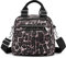 FOLOVEYA Borsa a Mano Piccola Stampa di Moda Borsa Donna Tracolla Colorata Borsetta a Spalla Leggera Multitasche Zaino Viaggio Casuale Impermeabile Poliestere Zainetto Leopardo