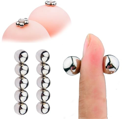 10 Stücke Magnetkugeln Nippelclips Nippelklemmen Brustwarzen Stimulator | Intimschmuck, starker Magnet, Nipple Clamps, Brust Nippel, Klitoris Klemmen Erotik Flirt, Sexspielzeug Für Frauen Männer