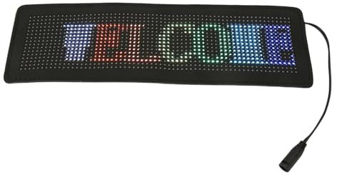 LED-Autoschild, RGB-LED-Werbeschild, Programmierbarer USB-5-V-Autostecker, 12 V Bis 24 V, Flexible Laufnachricht, App-Steuerung