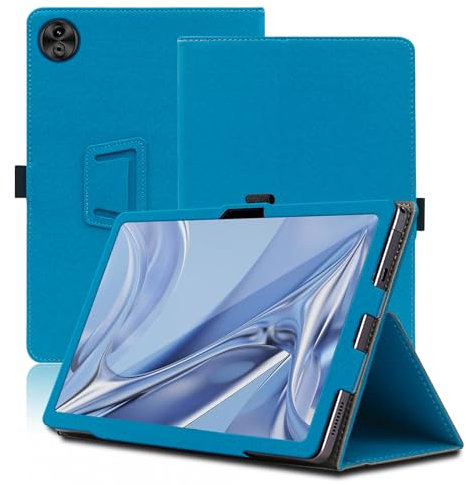 Étui pour DOOGEE T20 Ultra, 12 inch, DOOGEE T20 Ultra Coque Tablette, Housse de Protection avec Support Pliable, Porte-Crayon et Dragonne, Protection Totale. (Bleu Clair)