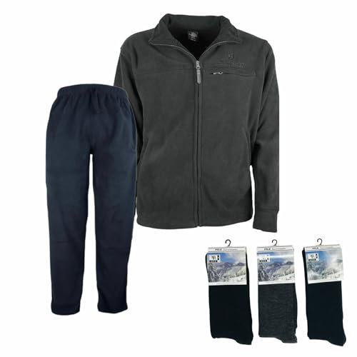 BE BOARD Tuta Completa Invernale Pile Uomo con Calza Pile Colore Casuale in Omaggio ANTRABLU XL