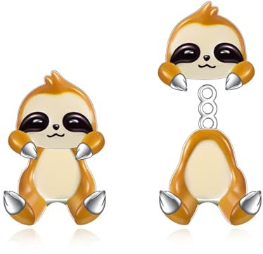 Faultier Ohrstecker für Frauen Sterling Silber Faultier Ohrringe Schmuck Niedliche Tiere Geschenke Schmuck Geschenke (sloth)