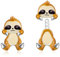 Faultier Ohrstecker für Frauen Sterling Silber Faultier Ohrringe Schmuck Niedliche Tiere Geschenke Schmuck Geschenke (sloth)