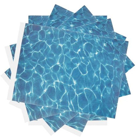 STOBOK Welliges Wasserblatt – 5 Blätter Diy-Blatt Mit Künstlichem Wassereffekt – Bachmuster See Fluss Bachblatt Diorama-Szene Szenerie Für Entwurfsdekoration B