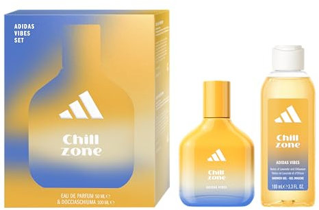 Adidas, Confezione Regalo Vibes Chill Zone Eau de Parfum 50 ml + Gel Doccia 100 ml