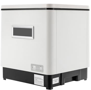 1500 W, in acciaio inox, 60 l, mini lavastoviglie, lavastoviglie da tavolo, 220 V, 304, in acciaio inox, per piccole cucine, colore bianco, con cestino flessibile per posate