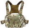 VOTAGOO Taktische Brusttasche, 2L Kapazität, Molle Chest Rig, Brust Pack EDC mit CCW Fach, Verstellbarer Gurt für Outdoor-Aktivitäten (CP)