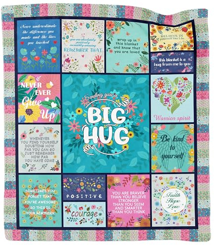 Akoigun Get Well Gifts for Women, Inspirational Healing Blanket, Feel Better After Surgery Gifts, Soft Warm Hug Blanket Throw 60x50
