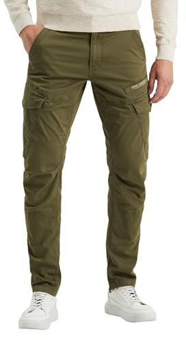 PME Legend Herren Cargohose NORDROP - Tapered Fit - Grau Beige Oliv W29-W40, Größe:32W / 36L, Farbe:Olive Night 6416