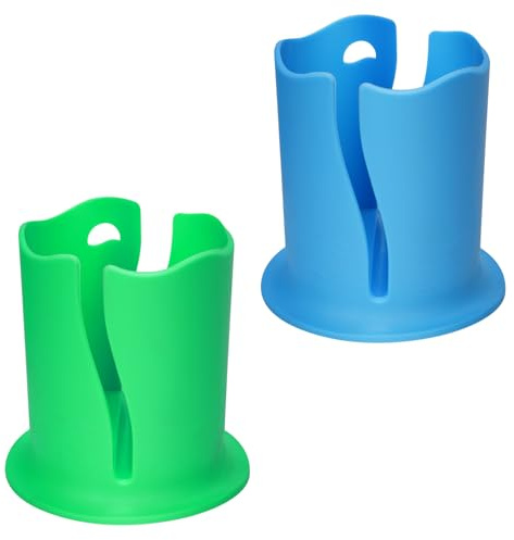 NQEUEPN 2st Getränkehalter für Paddle Board, Getränkehalter Kajak Multifunktional Anti-Flip Stand Up Paddle Flaschenhalter für Outdoor Angelkajak Zubehör (Blau, Grün)