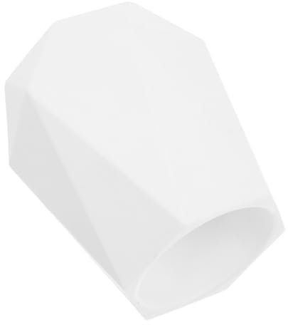 SHINEOFI Pots À Crayons En Silicone Porte-pinceaux De Maquillage Moderne Trousse À Crayons Géométrique Pot De Fleurs De Style Moderne À De Bureau Blanc