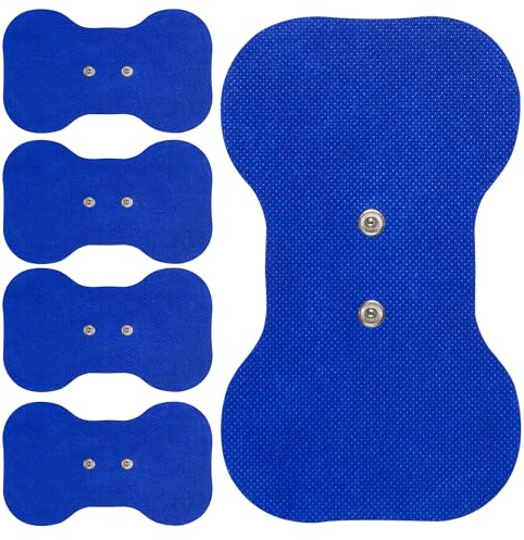 Med-Fit Butterfly Wireless TENS Self-Adhesive Pads (5 Pack) | Versatile, Durable, and Hassle-Free Pain Relief (Blue, Butterfly 5 Pack)