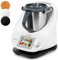 Ticanros Bambus Gleitbrett für Thermomix TM6 TM5 | Natürliches Bambusmaterial | Mit Rollen für müheloses Verschieben | Schwarz | Zubehör Unterlage Brett