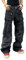 Zewool Herren Gothic Baggy Cargo Jeans mit Taschen Y2K Hip Hop Weite Beinform Skater Denim Cargo-Hosen Streetwear Goth Steampunk Harajuku Punk Lockere Passform 2000er Skateboard,B10 Schwarz,XXL