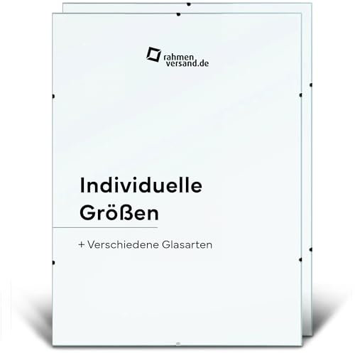 PANORAHMA BILDERRAHMEN Rahmenloser Bilderrahmen 28x35 2er Set/Glasbilderrahmen zum Aufhängen an der Wand/Bilder Rahmen