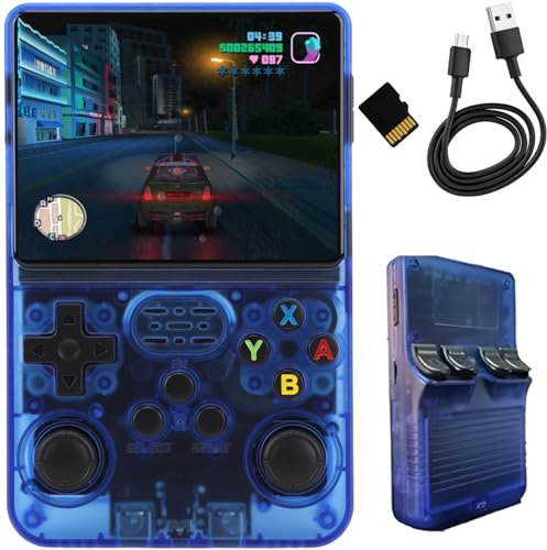 Consola Retro Portatil con más 15.000 Juegos - Versión 2025- Mini Consola Arcade - Juegos de PS1, PSP, N64, NDS, SuperN, GameB, GBA, NeoG, etc. - Pantall HD 3.5' 640*480 - ORIGINAL Rechace Imitaciones